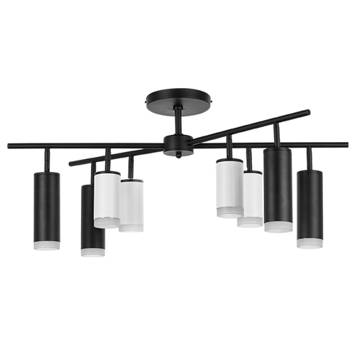 Купить LR7283648740 Люстра RULLO 8х50W GU10 ЧЕРНЫЙ/БЕЛЫЙ (571728+214436-4+214487-4+202430-8)