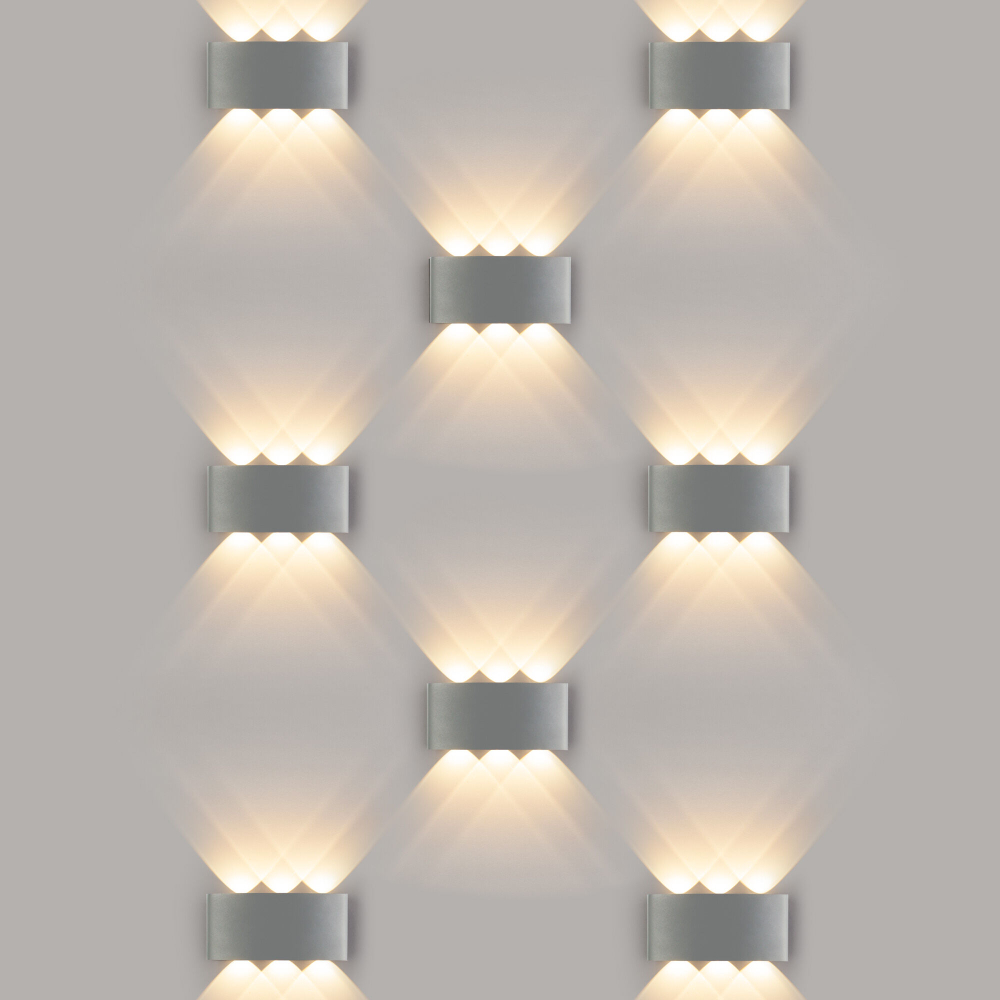 Пылевлагозащищенный светодиодный светильник Twinky Trio серый IP54 1551 Techno LED серый