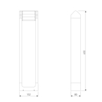 Уличный ландшафтный поворотный светильник DORS 35163/F