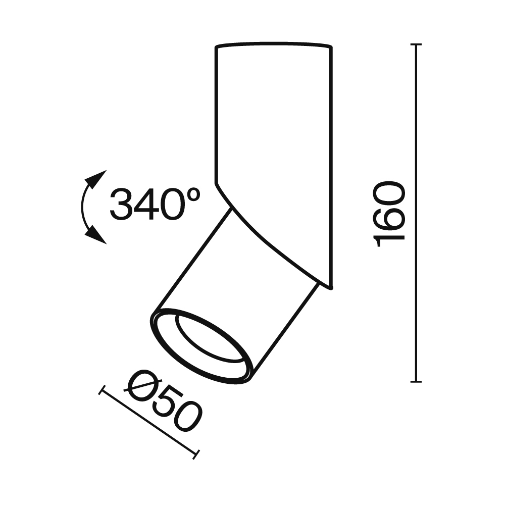 Потолочный светильник Technical C027CL-L10W