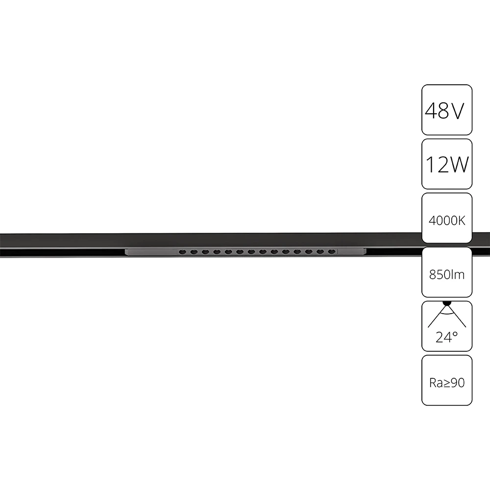 Магнитный трековый светильник Arte Lamp OPTIMA A7266PL-1BK