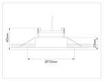 TN51914 BK/GD черный/золото GX53 max 12W D115*23