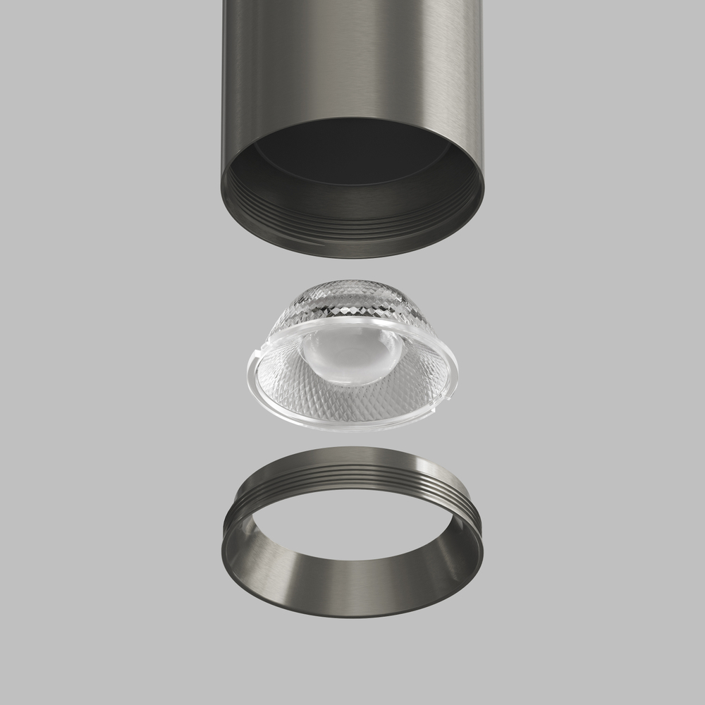 DK5743-DN Светильник для трека SHINE SPOT со светодиодом, D70*H60, 48V DC, 8W, RA?90, 3000K, IP20, темный никель, алюминий