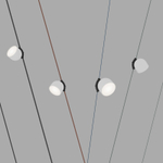 DK5542-WH+BK Поворотный светильник для трека-ремня Belty, серия Spot, со светодиодом, D100*H107мм, 48V DC, 12W, RA90, 120°, 4000K, IP20, белый с черным, алюминий