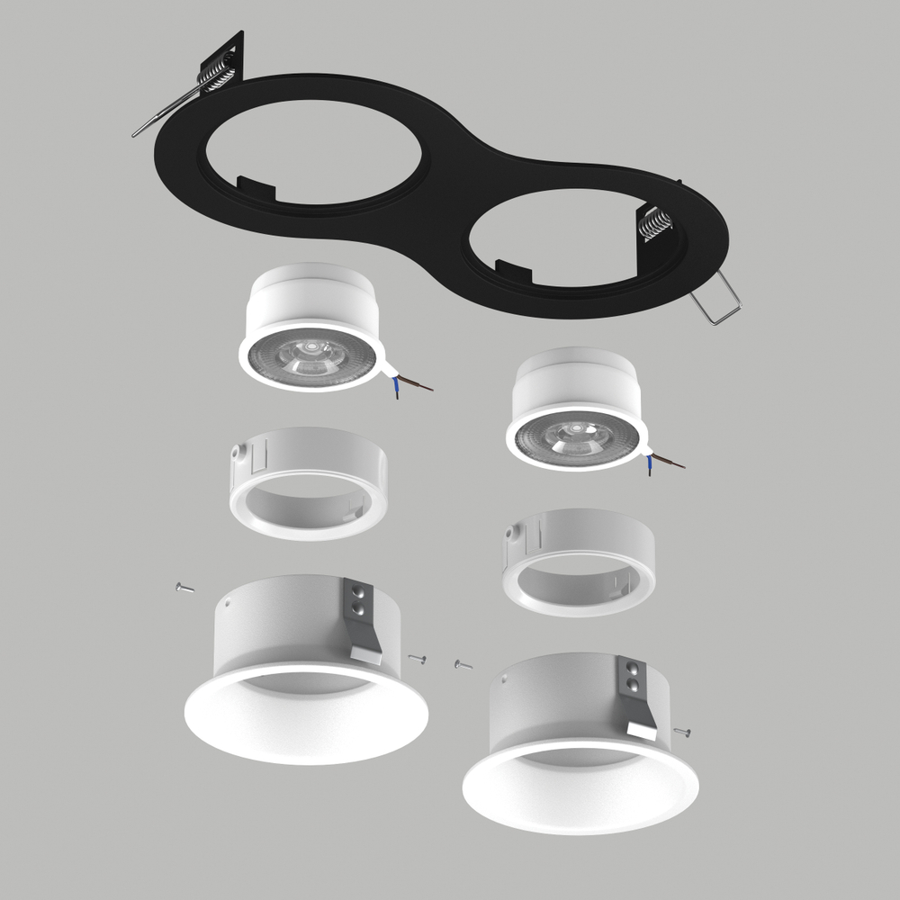 D6270606WMOD Светильник DOMINO ROUND  под LED модуль/лампу МR16 (214627+214606+214606+214006+214006)