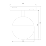 Slim Magnetic Трековый светильник 7W 4200K Neid черный 85032/01 85032/01