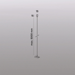 TR2127-BK Механический подвес для трека SMART BASE, IP20, 5м, черный, алюминий