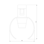 Esthetic Magnetic Трековый светильник 3W 3000K (чёрный) 85119/01