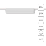 Магнитный трековый светильник Arte Lamp RAPID A6153PL-1WH