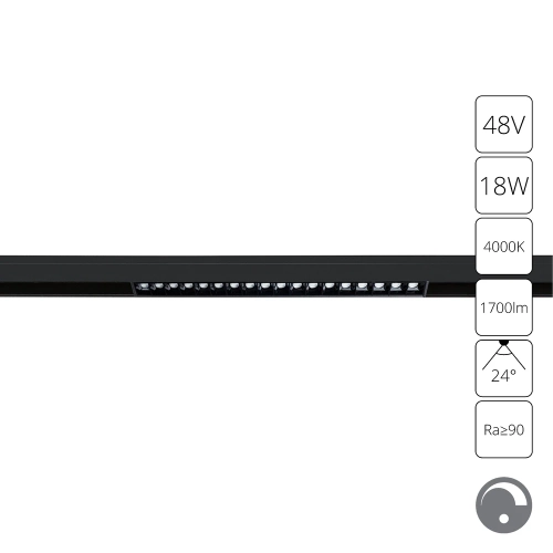 Купить Магнитный трековый светильник Arte Lamp LINEA 0.1-10V A4685PL-1BK