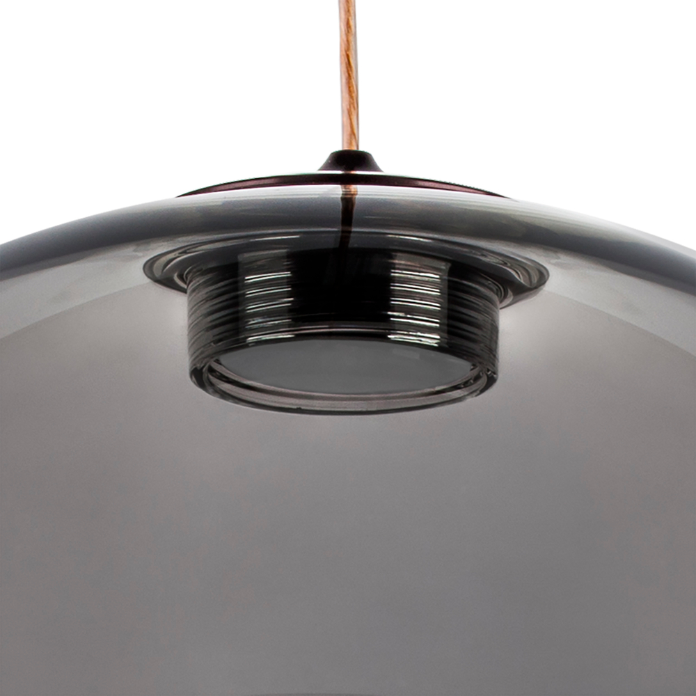 801028 Люстра SFERETTA LED 1х3W 120LM КОФЕЙНЫЙ/ДЫМЧАТЫЙ 3000K