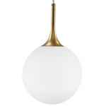 813022 Подвес GLOBO 1х40W E14 золото/белый