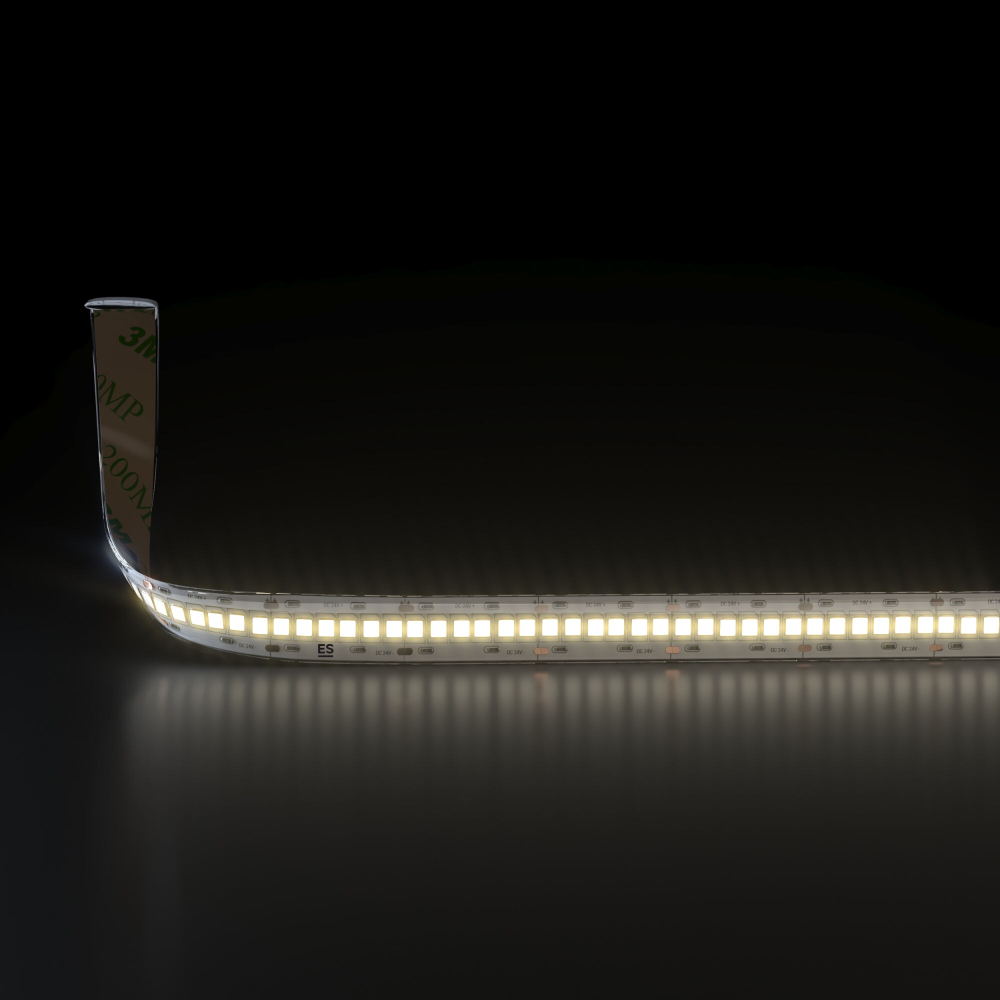 Светодиодная лента 24 В 16 Вт/м 240 Led/м 2835 IP65, теплый белый 3300K, 5 м Лента светодиодная 24V 16W 240Led 2835 IP65 тёплый белый, 5м