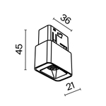 Трековый светильник Technical TR100-2-2W3K-S-W