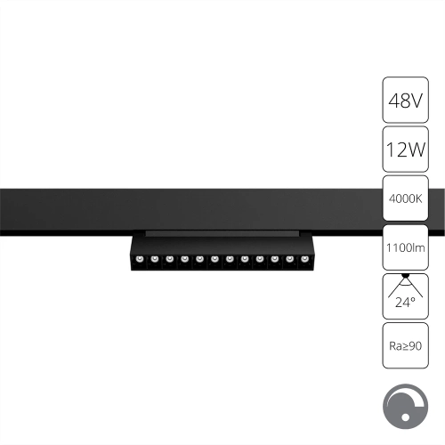 Купить Магнитный трековый светильник Arte Lamp LINEA 0.1-10V A4686PL-1BK