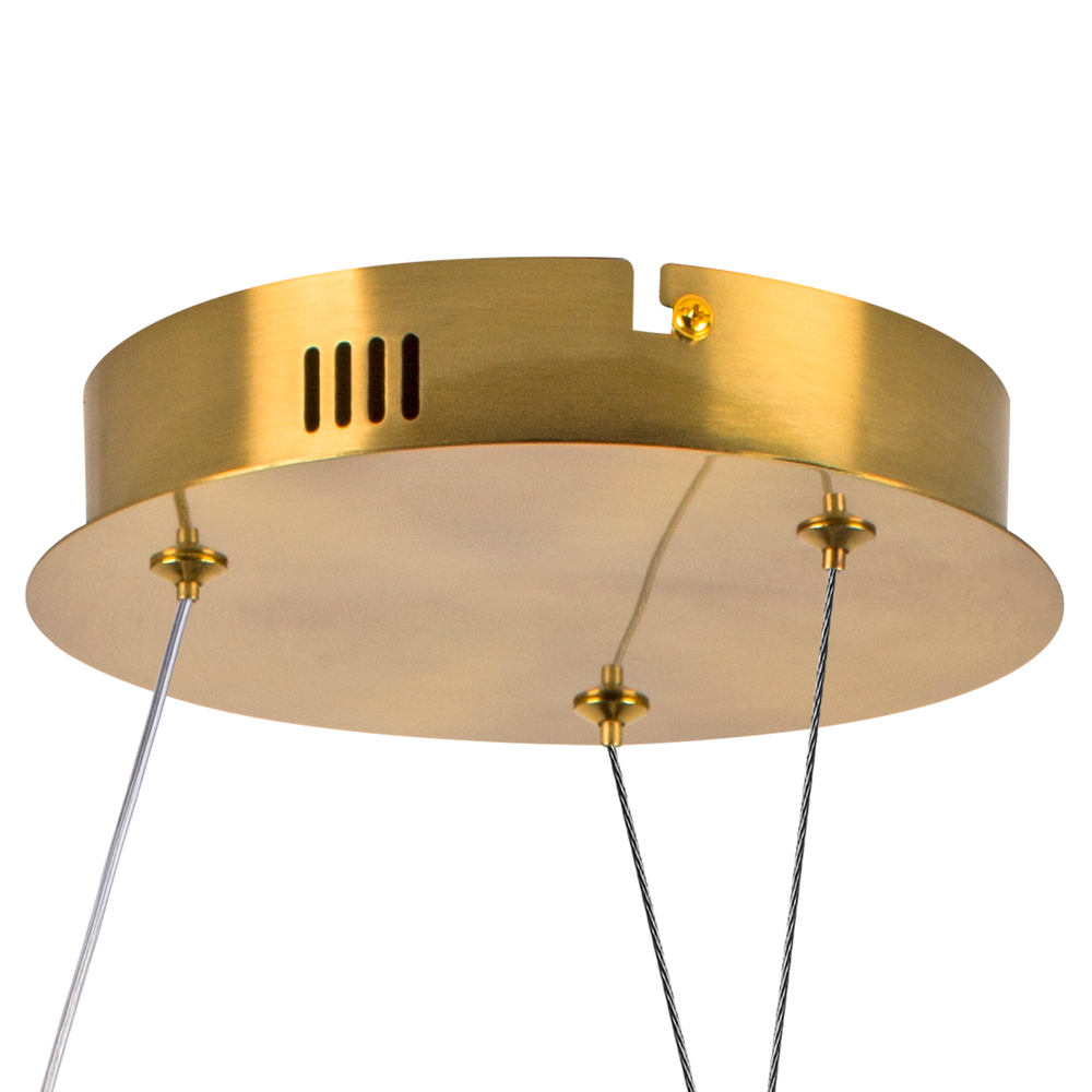 637063 Люстра CORINTO 30W LED 2680LM ЗОЛОТО 3000K IP20