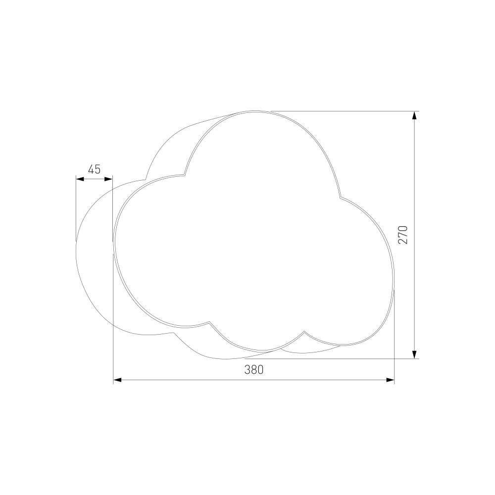 Настенный светильник 4966 Cloud