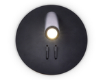 FW252 SBK черный песок LED 4200K+3000K 6W+1W D140*110