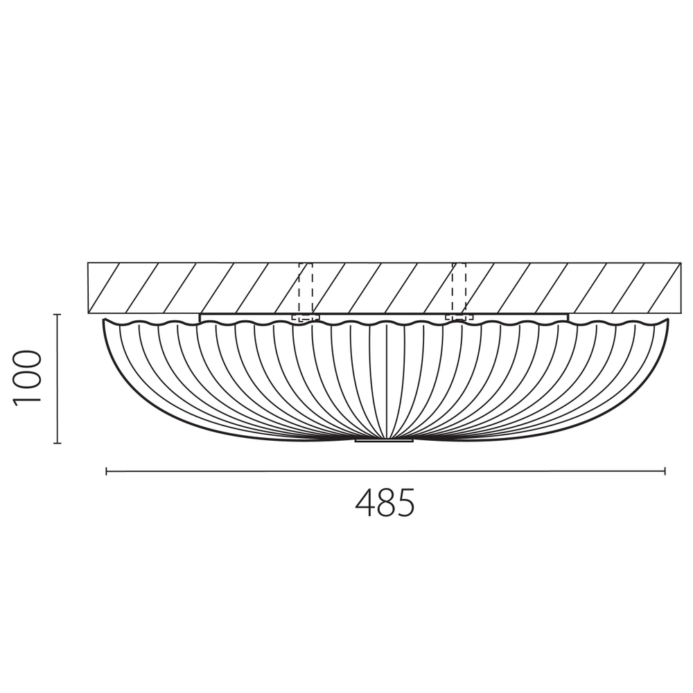 225440 Светильник настенно-потолочный ARCO II LED 72W 2600-5640LM G БЕЛЫЙ 3000/6000K
