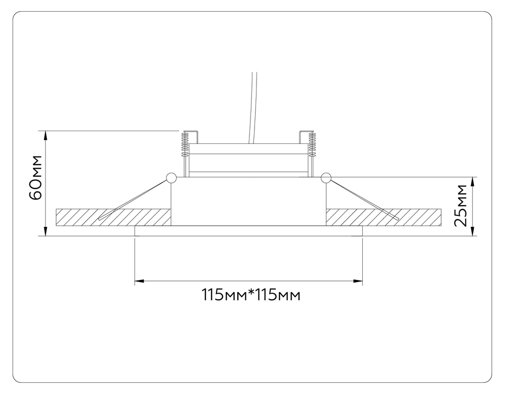 TN52337 SWH белый песок GX53 max 12W 115*115*25