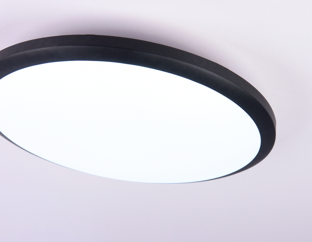 FZ1233 BK черный IP44 22W 6400К D260*55 (Без ПДУ)