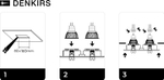 DK3022-BK Встраиваемый светильник, IP 20, 10 Вт, GU5.3, LED, черный, пластик