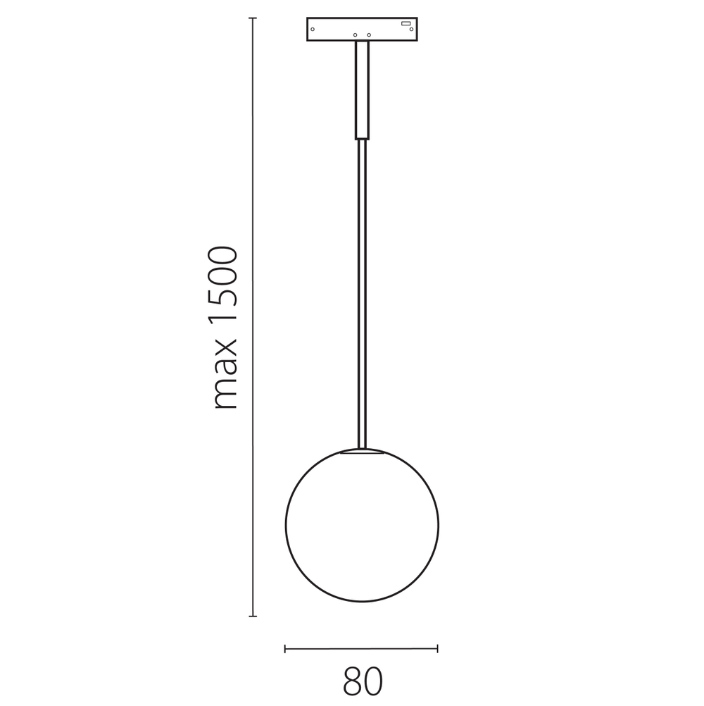 206737 Светильник подвесной 24V LINEA LED 3W 90LM 180G ЧЕРНЫЙ/БЕЛЫЙ МАТОВЫЙ 3000K