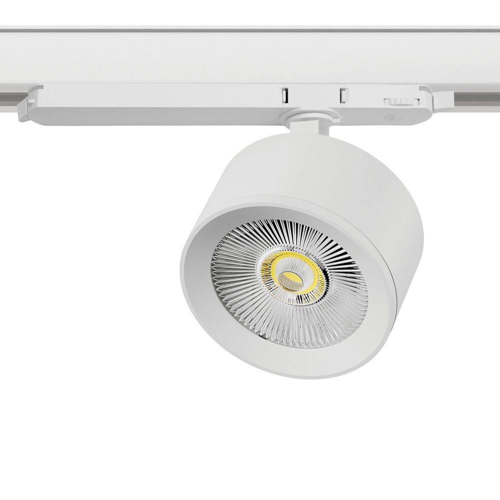 A5546DALI Светильник ALTA PRO для трековой системы Quattro с управлением DALI LED 15W 1700LM 36G БЕЛЫЙ 4000K с адаптером (215546 + 594066)