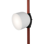 DK5642-WH+BK Поворотный светильник для трека-ремня Belty Smart, серия Spot, со светодиодом, D100*H107мм, 48V DC, 12W, RA90, 120°, 3000-5700K, IP20, белый с черным, алюминий