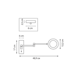 765687 Бра LOFT LED 5W 400LM ЧЕРНЫЙ 3000K