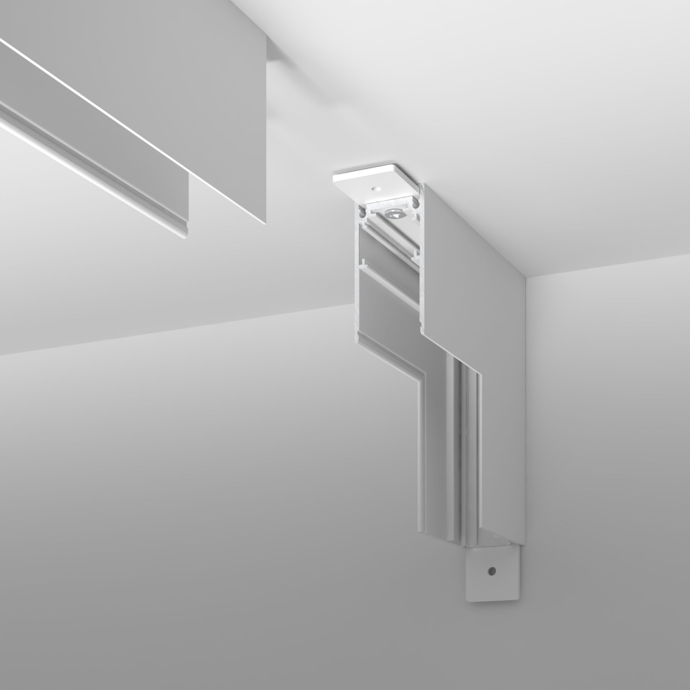 Slim Magnetic Коннектор угловой внутренний для накладного шинопровода белый 85091/11 85091/11