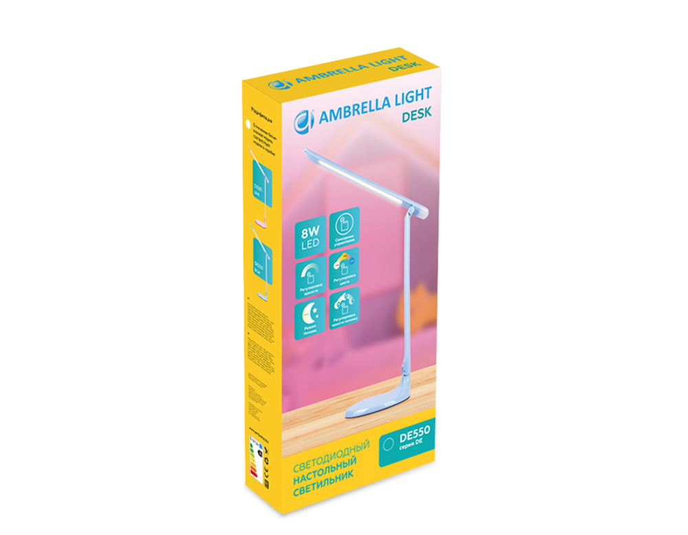 DE550 BL голубой LED 3000-6400K 8W