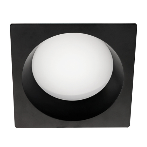 Купить 012927 Рамка (светильник) PVC д/LED-модулей 941хх и LED-ламп D50мм PIANO QUAD ЧЕРНЫЙ IP65