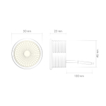 DK3000-8W dim Керамический светодиодный модуль. Белый с прозрачной линзой 60 градусов, 8 Вт, 3000К, диммируемый