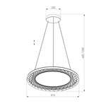 Подвесной светодиодный светильник 40025/1 LED серый