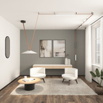 DK5575-WH Cветильник для трека-ремня Belty, серия Linear, со светодиодом, L323*W40*H45мм, 48V DC, 12W, RA90, 120°, 3000K, IP20, белый, алюминий
