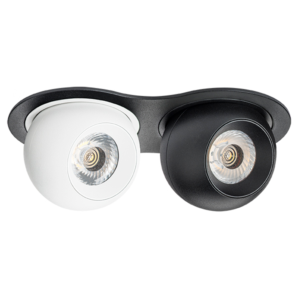 i6276272 Светильник INTERO LED 9W*2 850LM*2 24G ЧЕРНЫЙ/БЕЛЫЙ 3000K (217627+217062+217072)