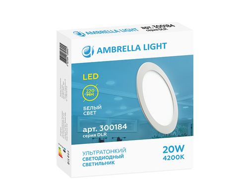 Купить DLR 20W 4200K 185-250V (200W) (D220mm/A205mm)