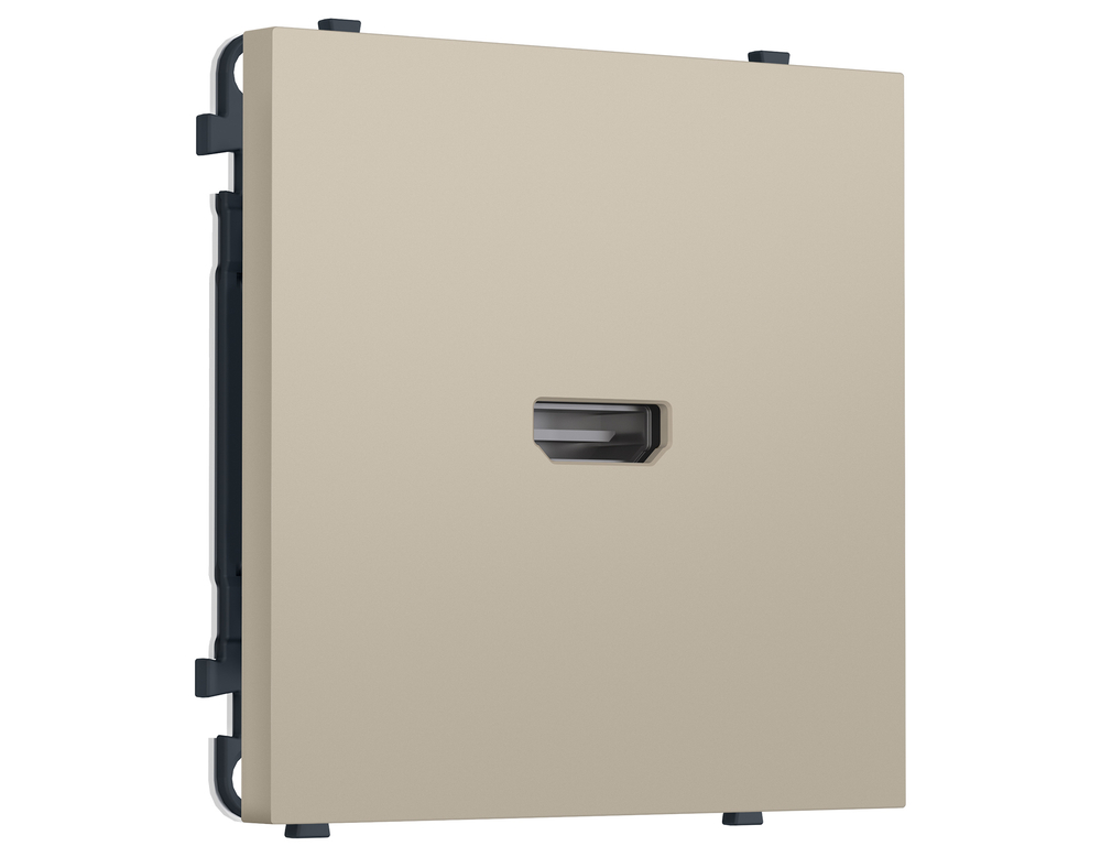 MS354030 Комплект механизма розетки HDMI 2.1 SIGMA Кашемир 30V/900MS 4K-120HZ 8K-60Hz QUANT PRO (SP3540, PR223)