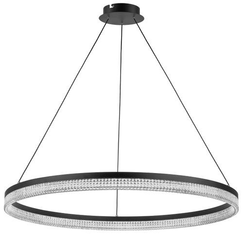 Купить 736187 Люстра ROTONDA 51W LED 2808LM 180G ЧЕРНЫЙ 3000K