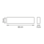 810627 Бра FIUME LED 20W 1900LM ЧЕРНЫЙ 4000K
