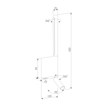 Светильник настенный светодиодный Sarca LED графит 4000К 40111/LED графит
