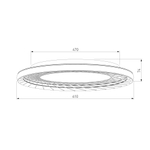 Потолочный светодиодный светильник 40023/1 LED серый