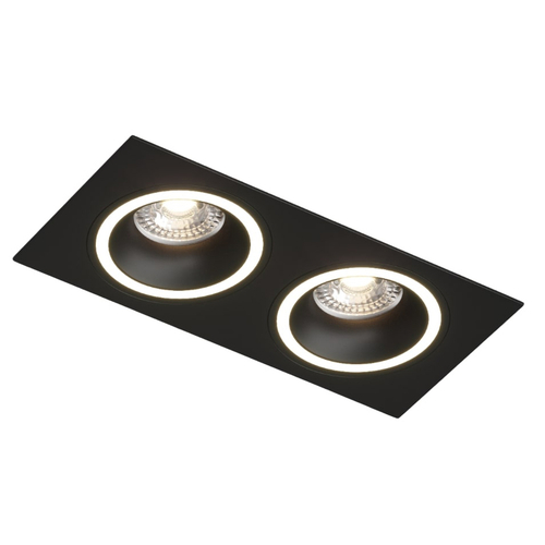 Купить DK2062-BK Встраиваемый светильник, IP 20, до 15 Вт, GU10, LED, черный, алюминий