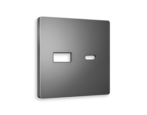 Купить AP6610 Лицевая панель ALFA (Антрацит серый) для розетки 2USB тип A+C QUANT