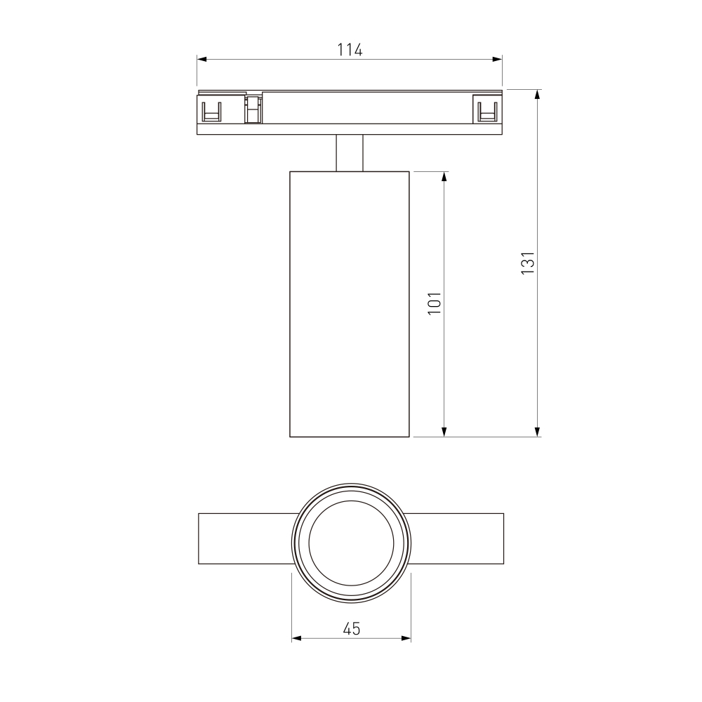Brass Line Трековый светильник 10W 3000K латунь 85525/01