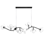 799087 Люстра CERAMO BW 8х6W(led) G9 ЧЕРНЫЙ/БЕЛЫЙ
