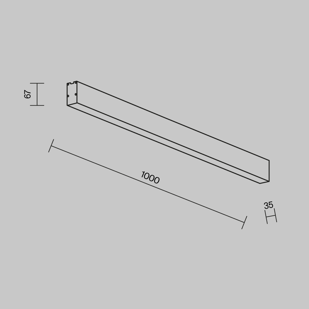 Линейный светильник Technical LL311036