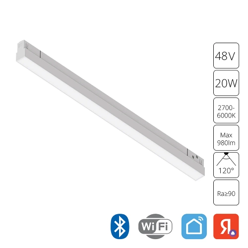 Купить Магнитный трековый светильник Arte Lamp LINEA A4693PL-1WH
