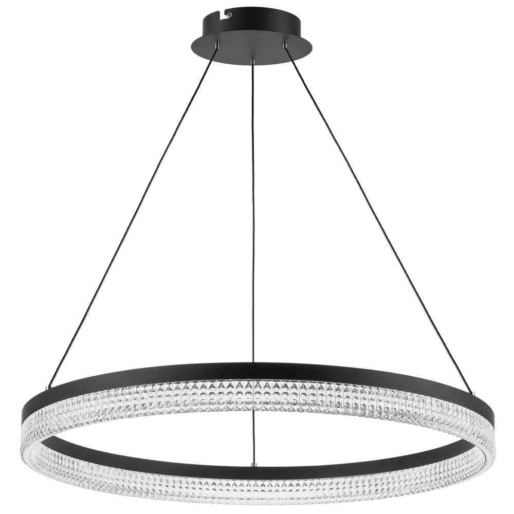 736167 Люстра ROTONDA 38W LED 2106LM 180G ЧЕРНЫЙ 3000K